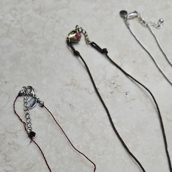 3 Express Elegant Multi-Color Pendant Necklace Set - Picture 2 of 3